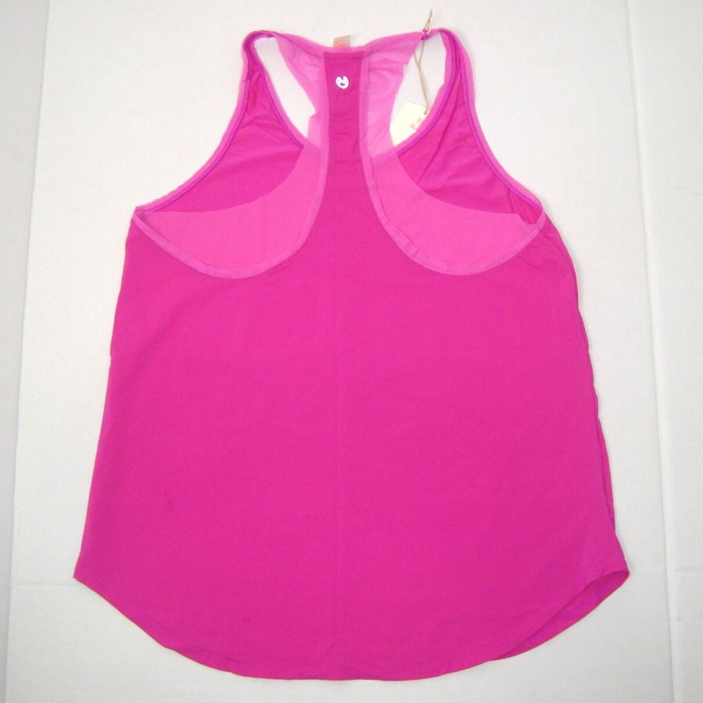 NWT Maaji Bright Pink Racer Back Tank Top Size L